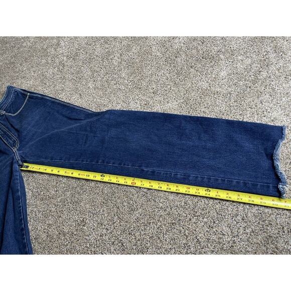 Vintage 80s 90s Alessio Jeans Long Western Medium Wash Jeans Cowboy 27 X 31 - Picture 5 of 6
